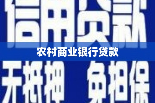 枋寮农村商业银行贷款