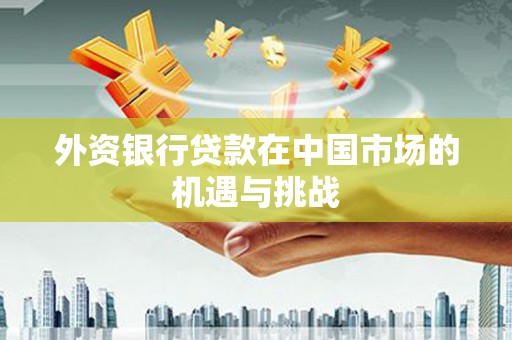 市中区外资银行贷款在中国市场的机遇与挑战