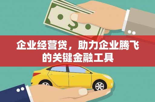 梧州企业经营贷，助力企业腾飞的关键金融工具