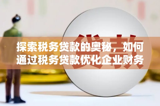剑河探索税务贷款的奥秘，如何通过税务贷款优化企业财务