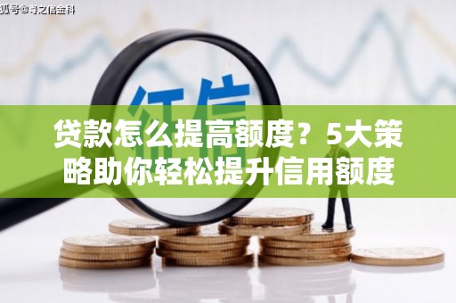 佳冬贷款怎么提高额度？5大策略助你轻松提升信用额度