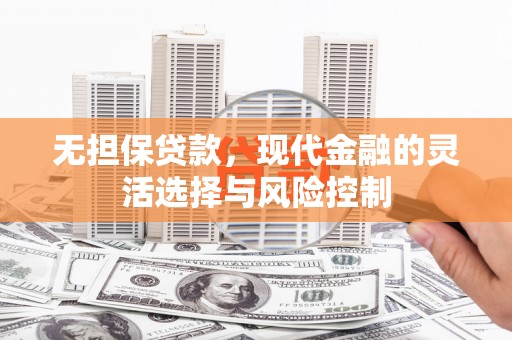 东乡族无担保贷款，现代金融的灵活选择与风险控制