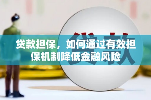 景县贷款担保，如何通过有效担保机制降低金融风险