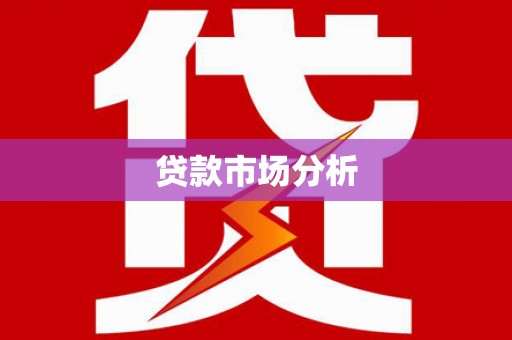 蒙山贷款市场分析