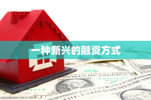 昔阳一种新兴的融资方式