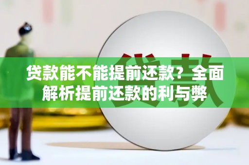 大社贷款能不能提前还款？全面解析提前还款的利与弊